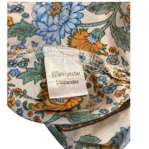 HALIFE Bohemian Ethnic Summer Beach Dress Boho Cover Up Short Floral Flowy XL - Picture 9 of 12